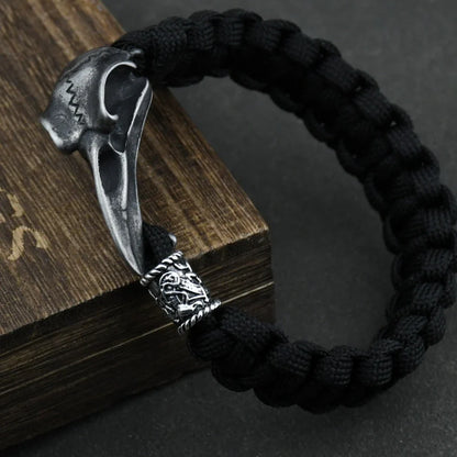 Odin Raven Stainless Steel Viking Bracelet