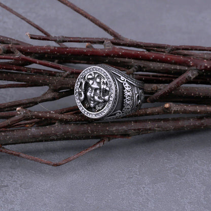 Greek Mythology Medusa Character Viking Ring