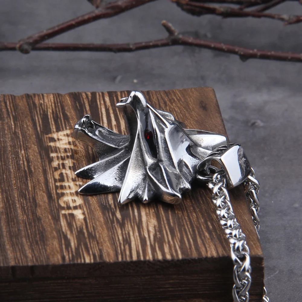 Stainless Steel Viking Pendant Necklace