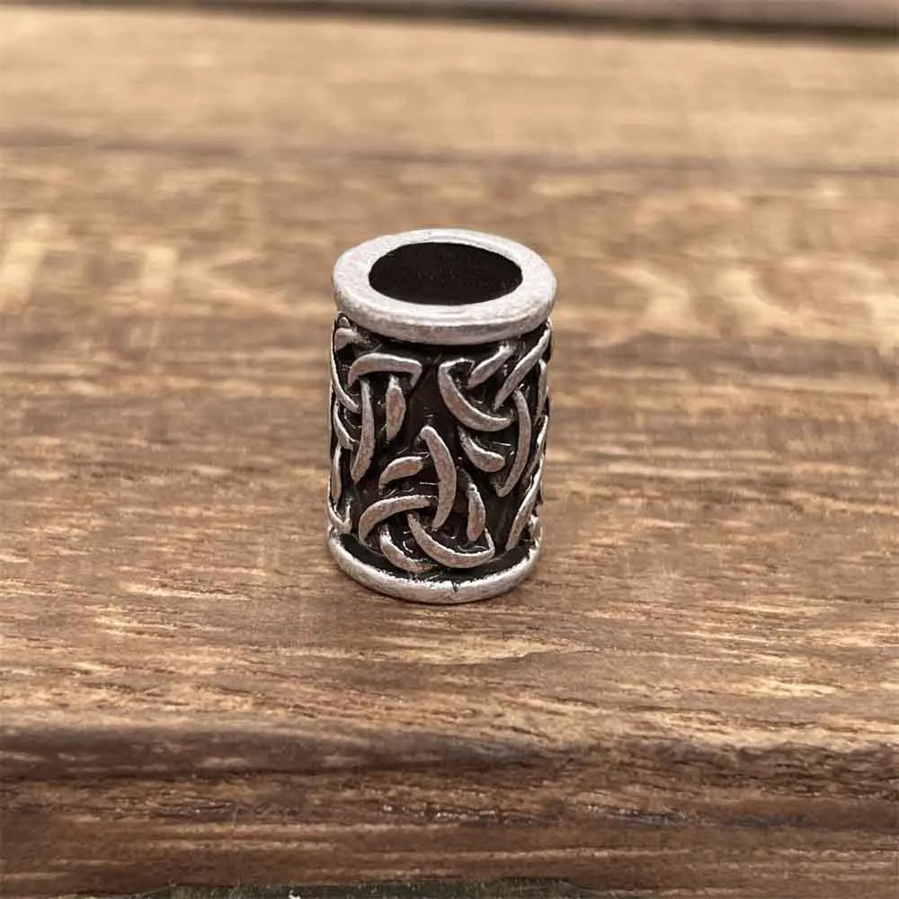 Tree Of Life Norse Runes Metal Bead Viking Jewelry