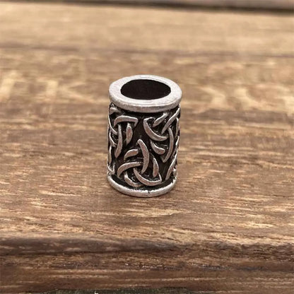 Tree Of Life Norse Runes Metal Bead Viking Jewelry