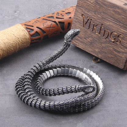 Ouroboros Vintage Punk Snake Viking Necklace