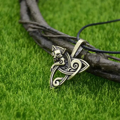 Slavic Fox Pendant Viking Jewelry Necklace