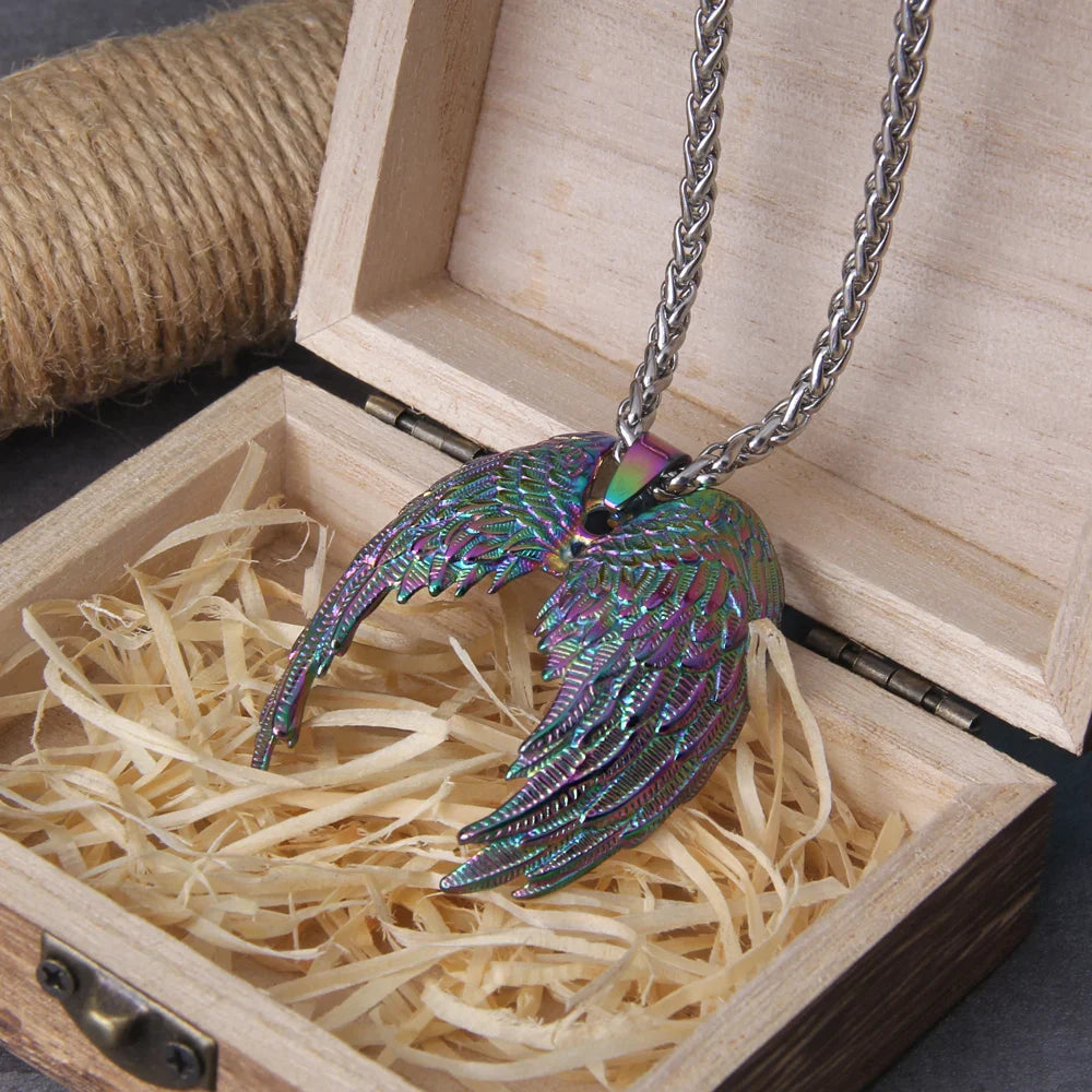 Classic Angel Wing Viking Necklace