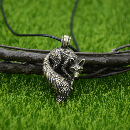 Slavic Fox Pendant Viking Jewelry Necklace