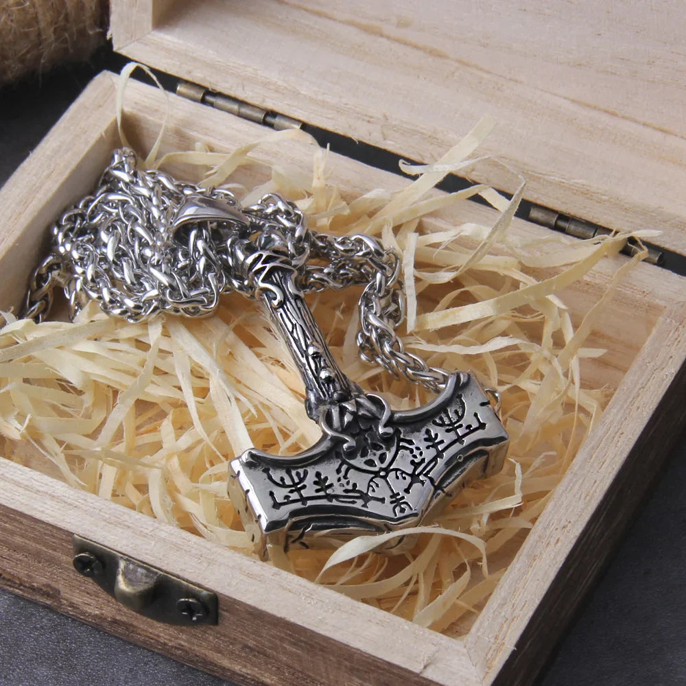 Norse Vikings Thor's Mjolnir Necklace