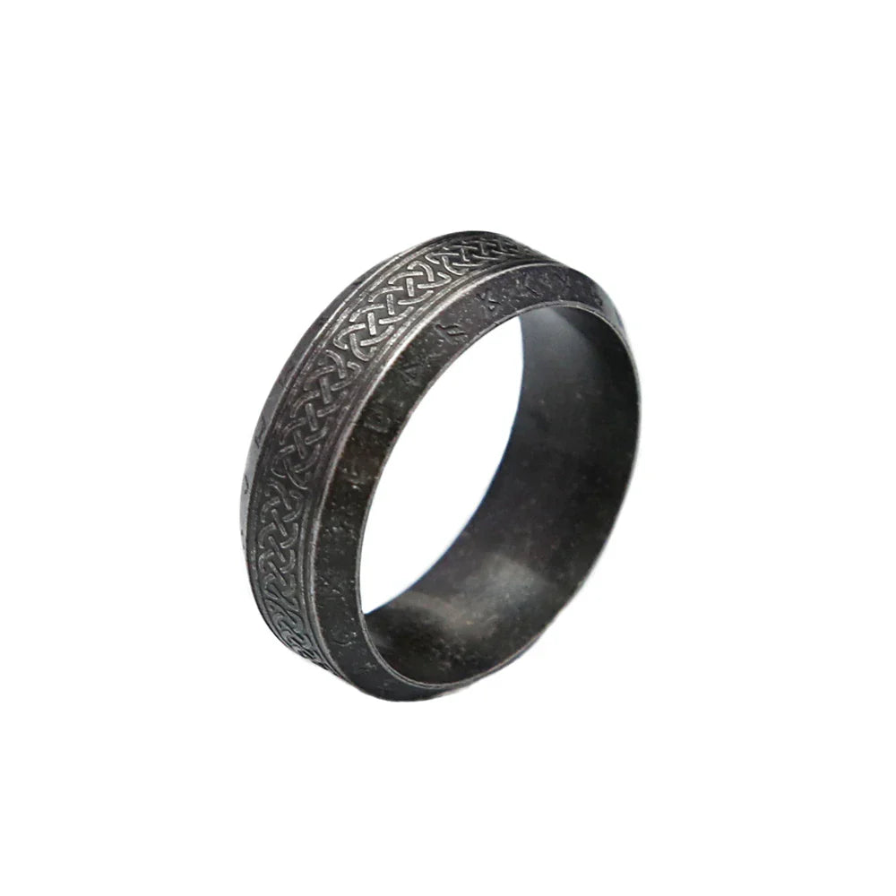 Viking Rune Ring Stainless Steel Nordic