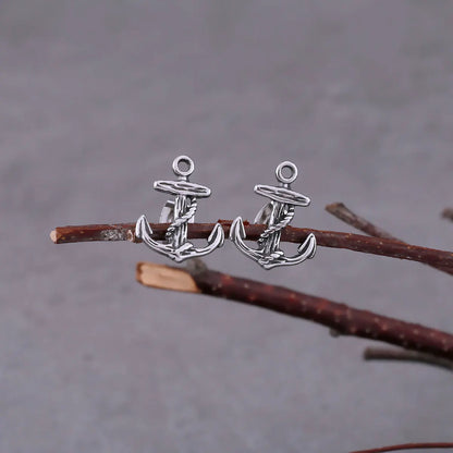 Punk Nordic Anchor Stud Viking Earrings