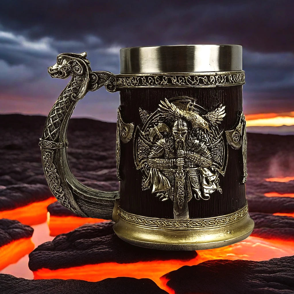 Stainless Steel Viking Mug Cup