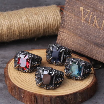 NO Fade Punk Dragon Viking Ring