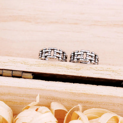 Minimalist Chain Clip Viking Earrings