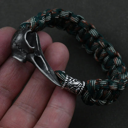 Odin Raven Stainless Steel Viking Bracelet