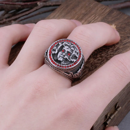 Greek Mythology Medusa Character Viking Ring