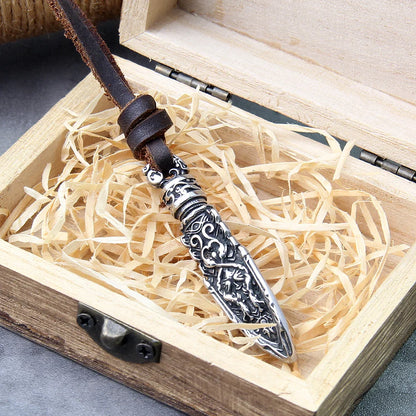 Dragon Spear Viking Necklace