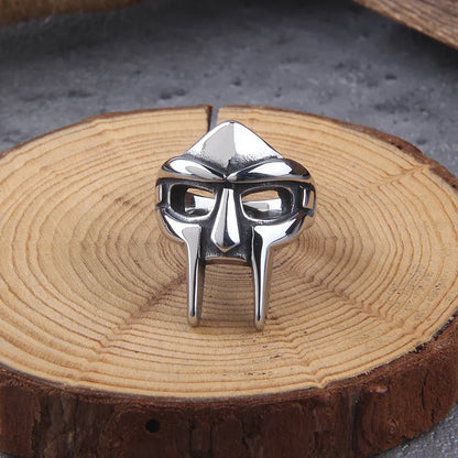 Vintage Classic Doom Mask Viking Ring