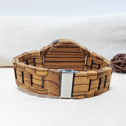 Viking Symbol Element Men's Wooden Wrist Watch