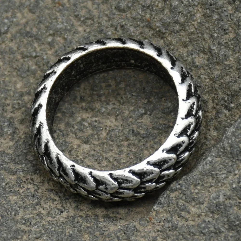 Viking Dragon Scale Rings Jewelry