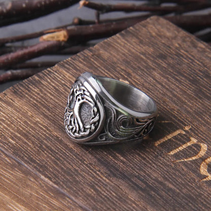 Tree of Life Signet Viking Ring