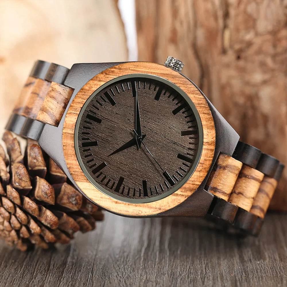 Cool Engraved Wooden Personalized Clock Timepieces Custom Wood Viking Watch