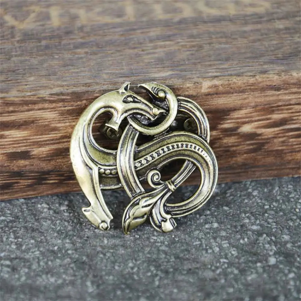 Norse Dragon Scandinavian Viking Brooches Knots Jewelry