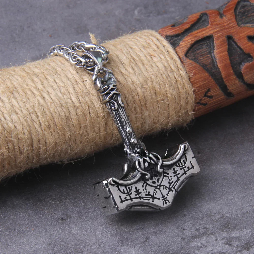 Norse Vikings Thor's Mjolnir Necklace