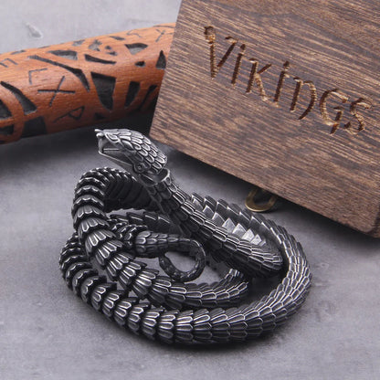 Ouroboros Vintage Punk Snake Viking Necklace