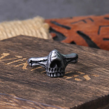 Calvarium Skull Ring Gothic Biker Viking Ring