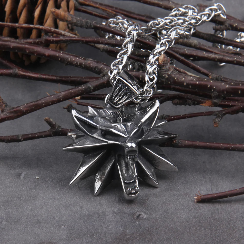 Stainless Steel Viking Pendant Necklace