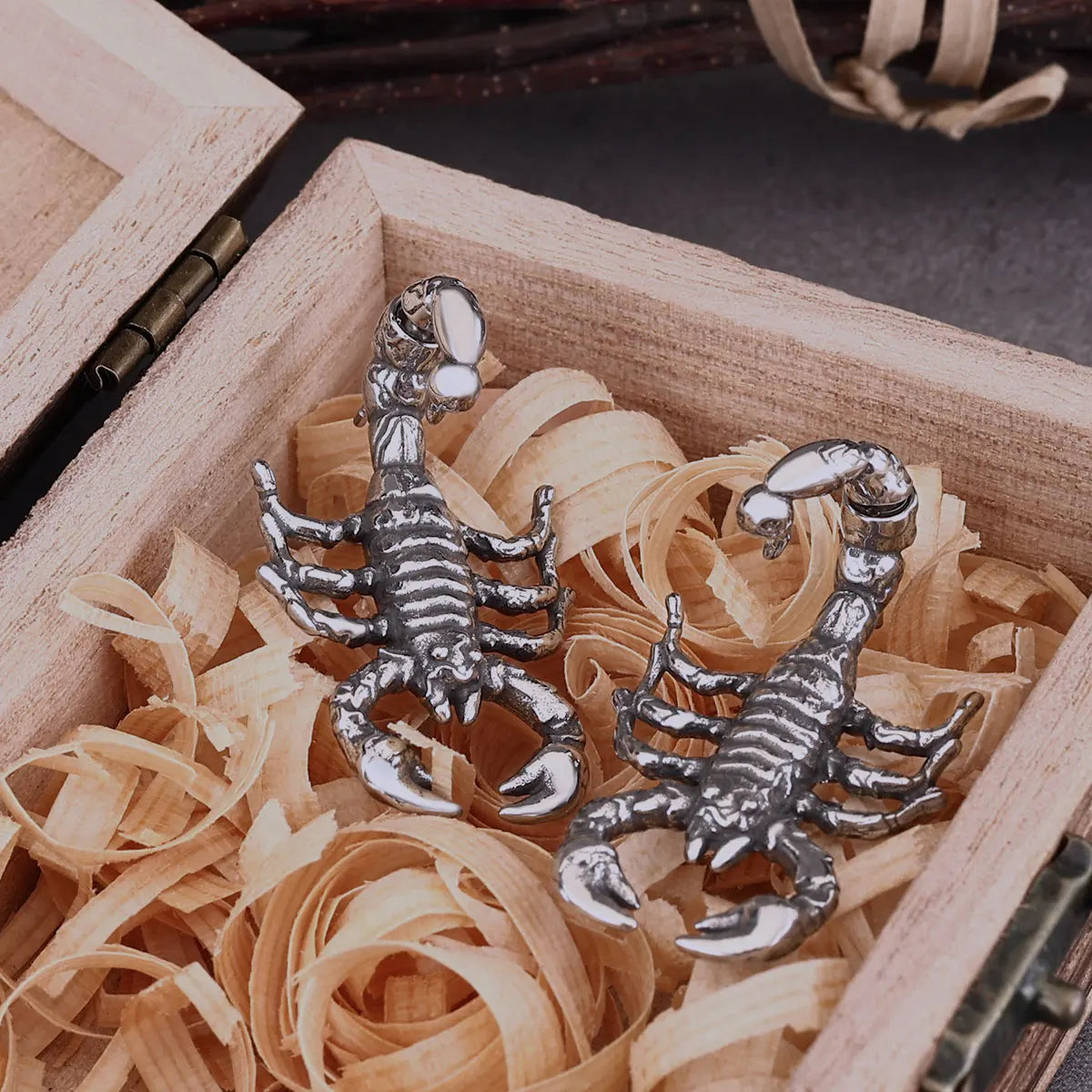 Scorpion Drop Viking Earrings