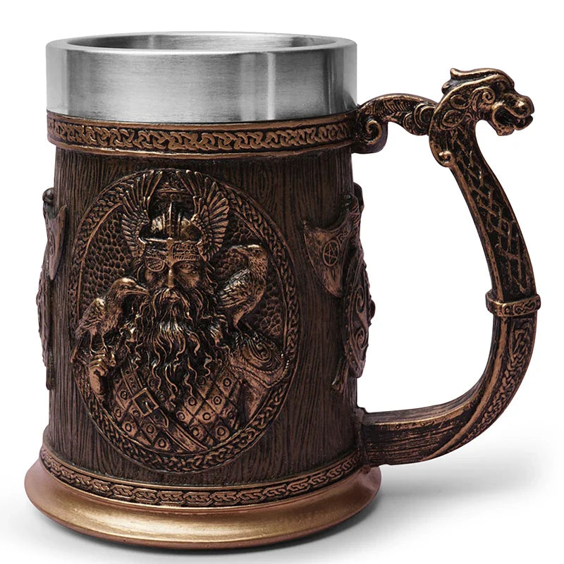 Odin and Thor Viking Beer Mug