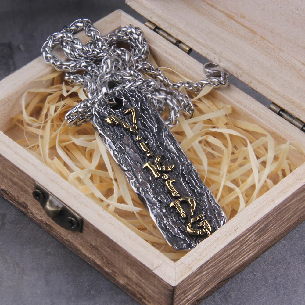 Letter Viking Necklace