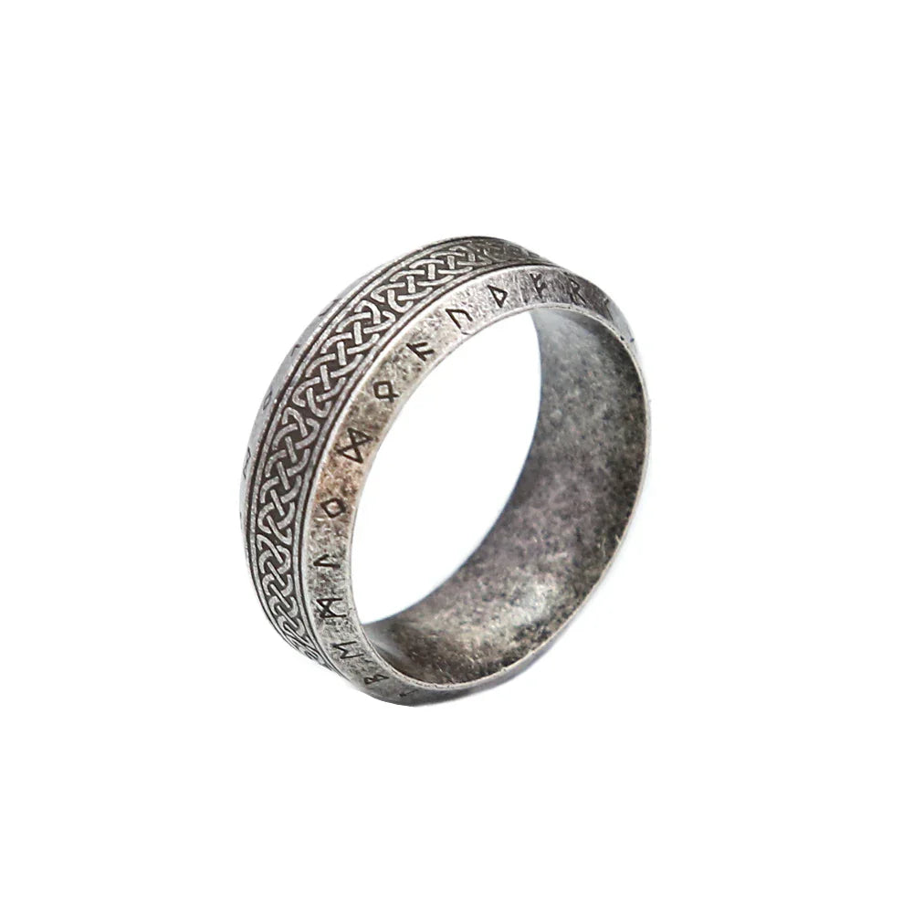 Viking Rune Ring Stainless Steel Nordic