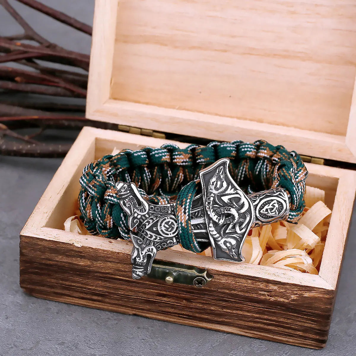 New Viking Thor's Hammer Stainless Steel Bracelet