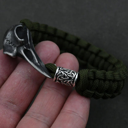 Odin Raven Stainless Steel Viking Bracelet