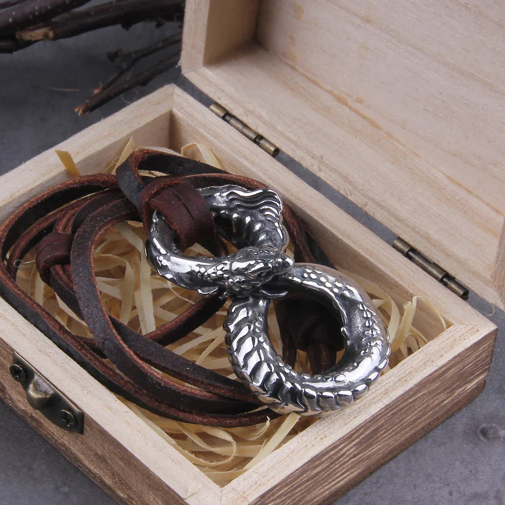 Norse Dragon Snake Necklace