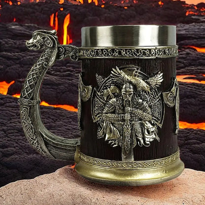 Stainless Steel Viking Mug Cup