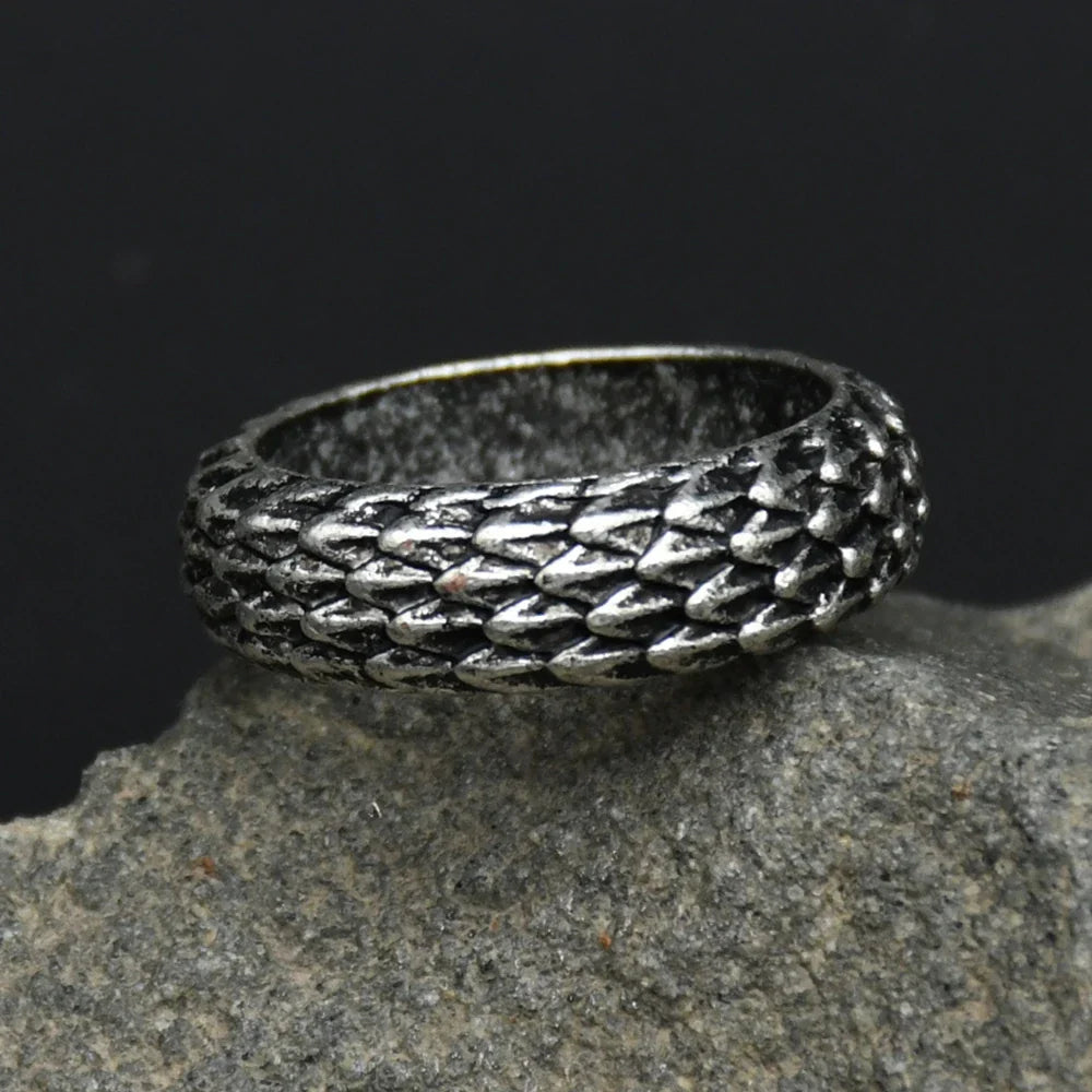 Viking Dragon Scale Rings Jewelry