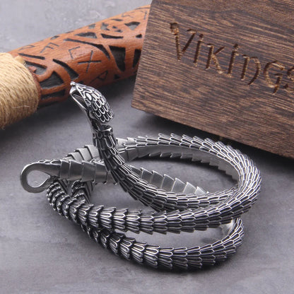 Ouroboros Vintage Punk Snake Viking Necklace