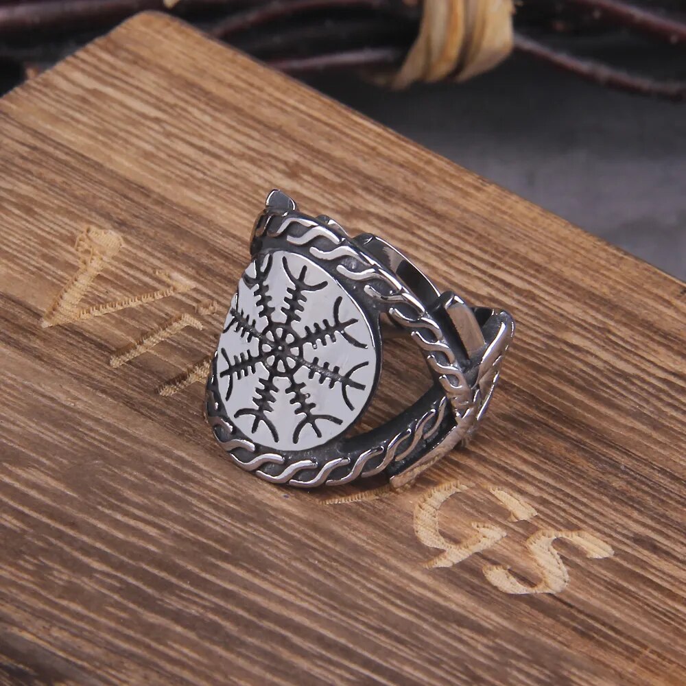 Compass Vegvisir Viking Ring