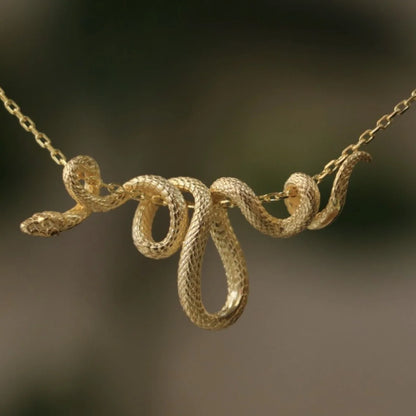 Beautifully Twisted Snake Necklace Pendant