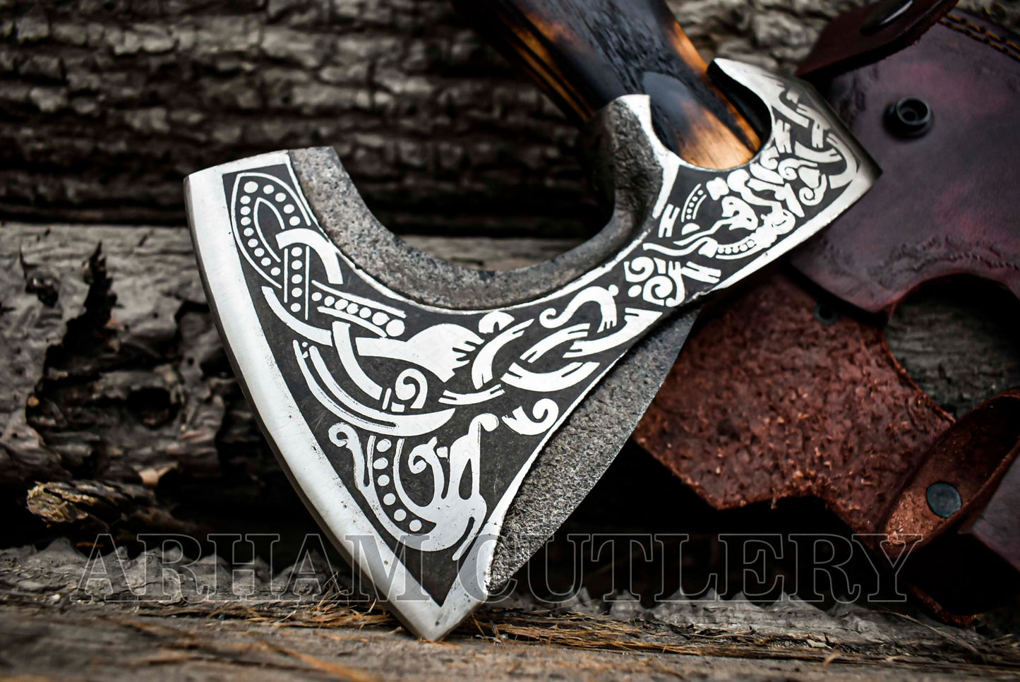 Viking Battle Axe - Damascus Steel