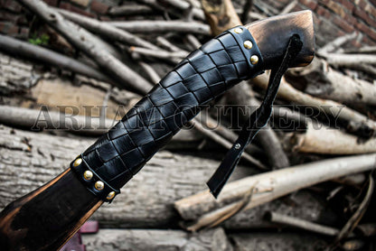 Viking Battle Axe - Damascus Steel