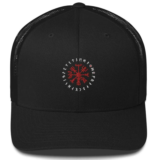 Viking Trucker Cap With The Vegvisir Symbol