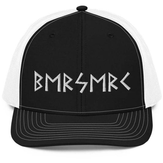 Viking Trucker Cap Featuring Berserker In Old Futhark