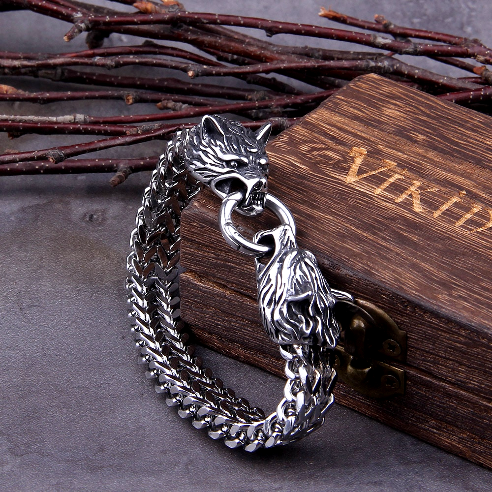 Viking Bracelet - Nordic wolf