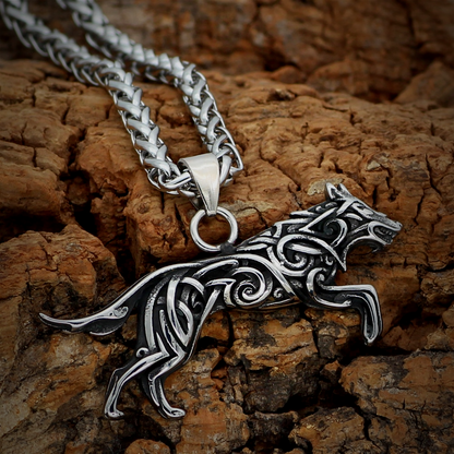 Viking Necklace - Nordic Wolf