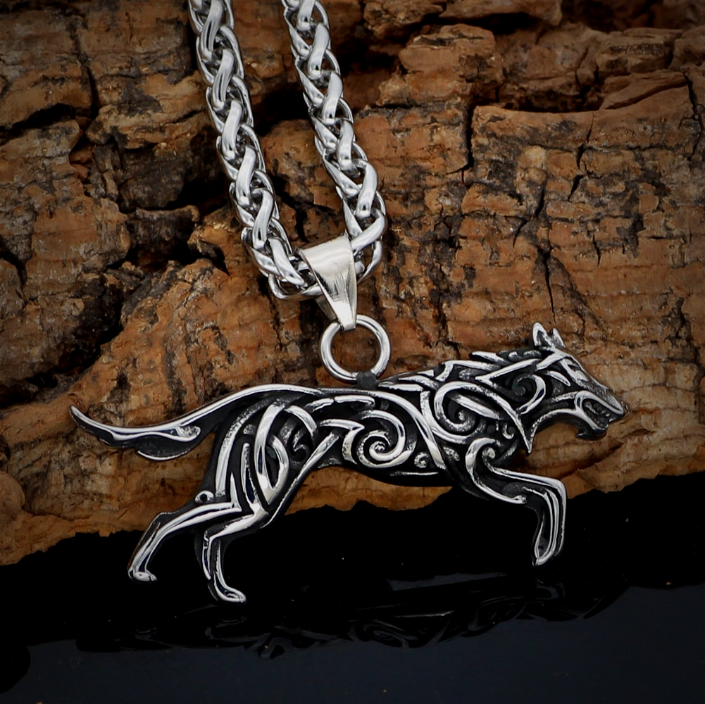 Viking Necklace - Nordic Wolf