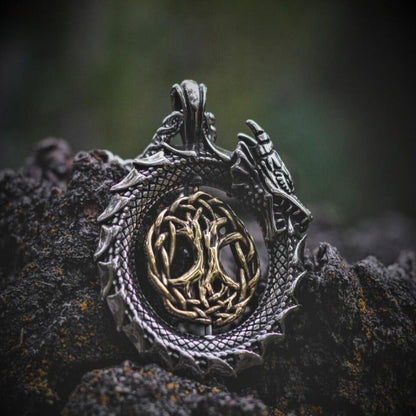 Viking Necklace - Jormungandr Yggdrasil