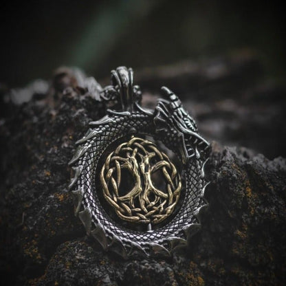 Viking Necklace - Jormungandr Yggdrasil