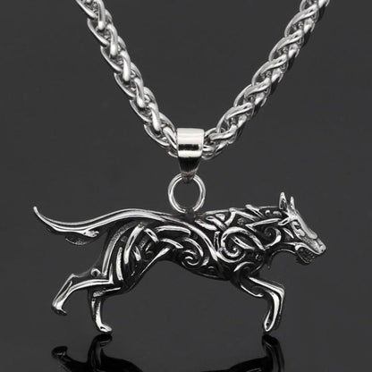 Viking Necklace - Nordic Wolf